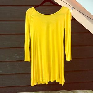 Size small cotton yellow dress